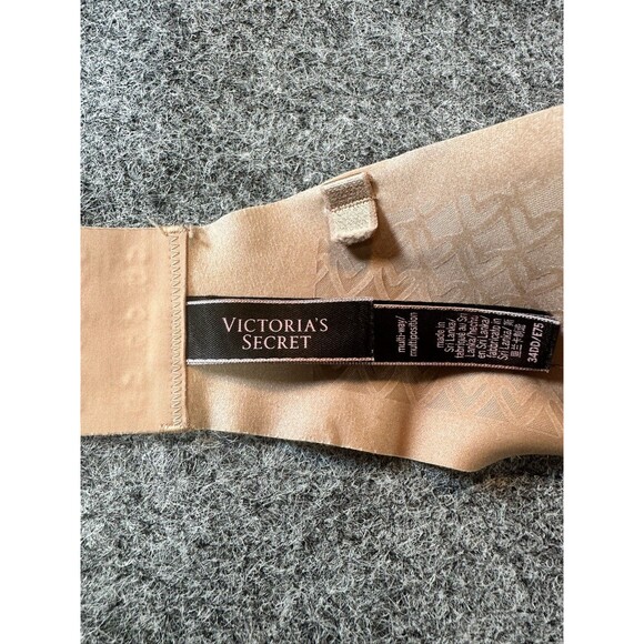 Victoria’s Secret Women Bra 34DD Beige Strapless Underwire T-Shirt Multiway - Picture 8 of 10